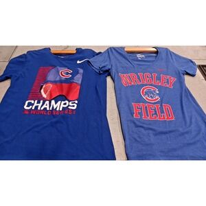 Chicago Cubs Mens /Womens Nike Tee's Shirt Small & Medium (2 Shirts.)